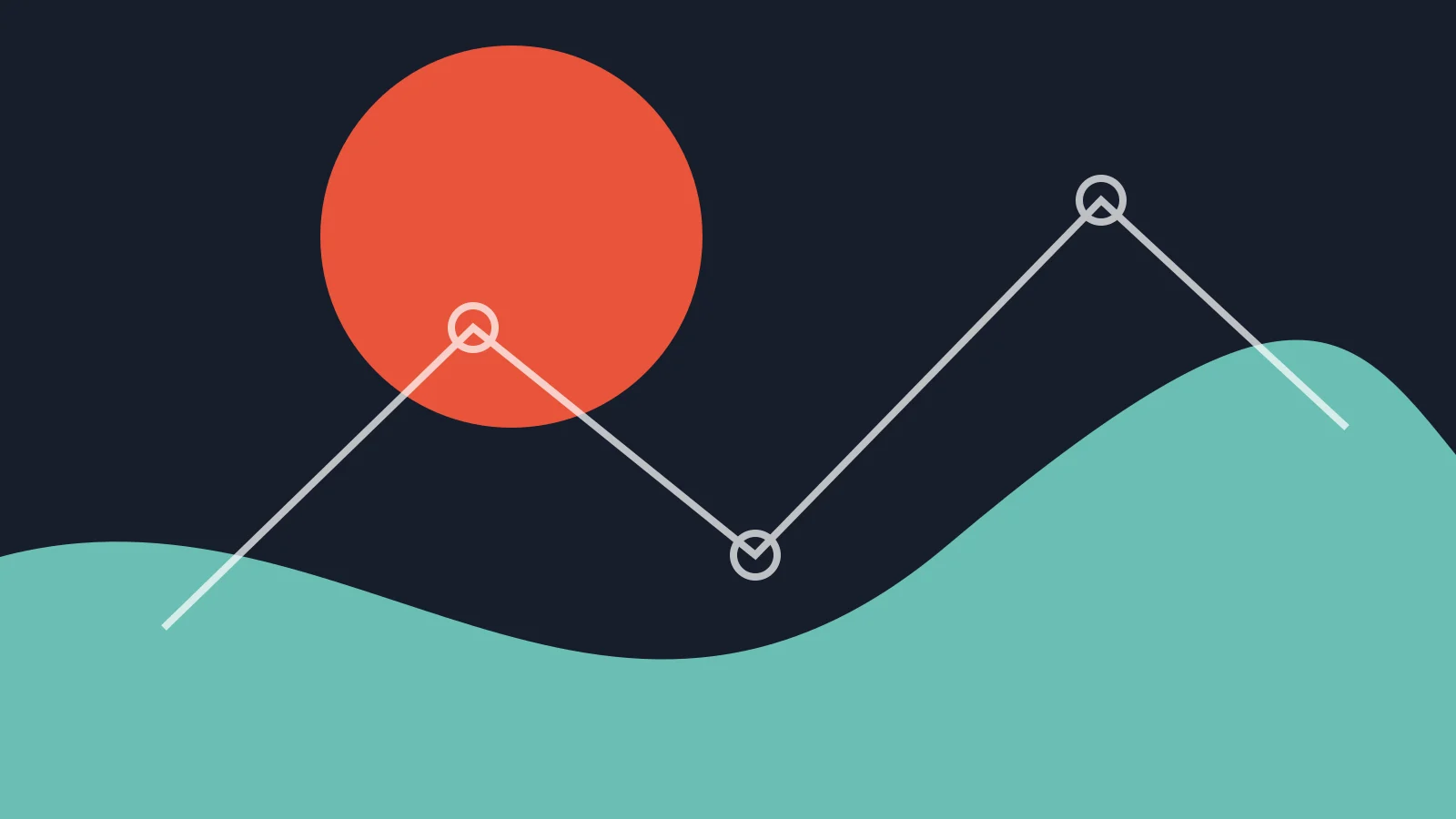 Original abstract network illustration number 7