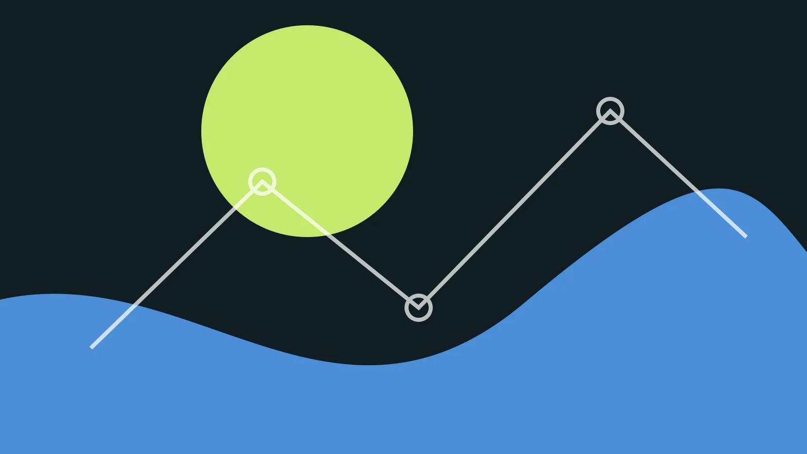 Original abstract network illustration number 8